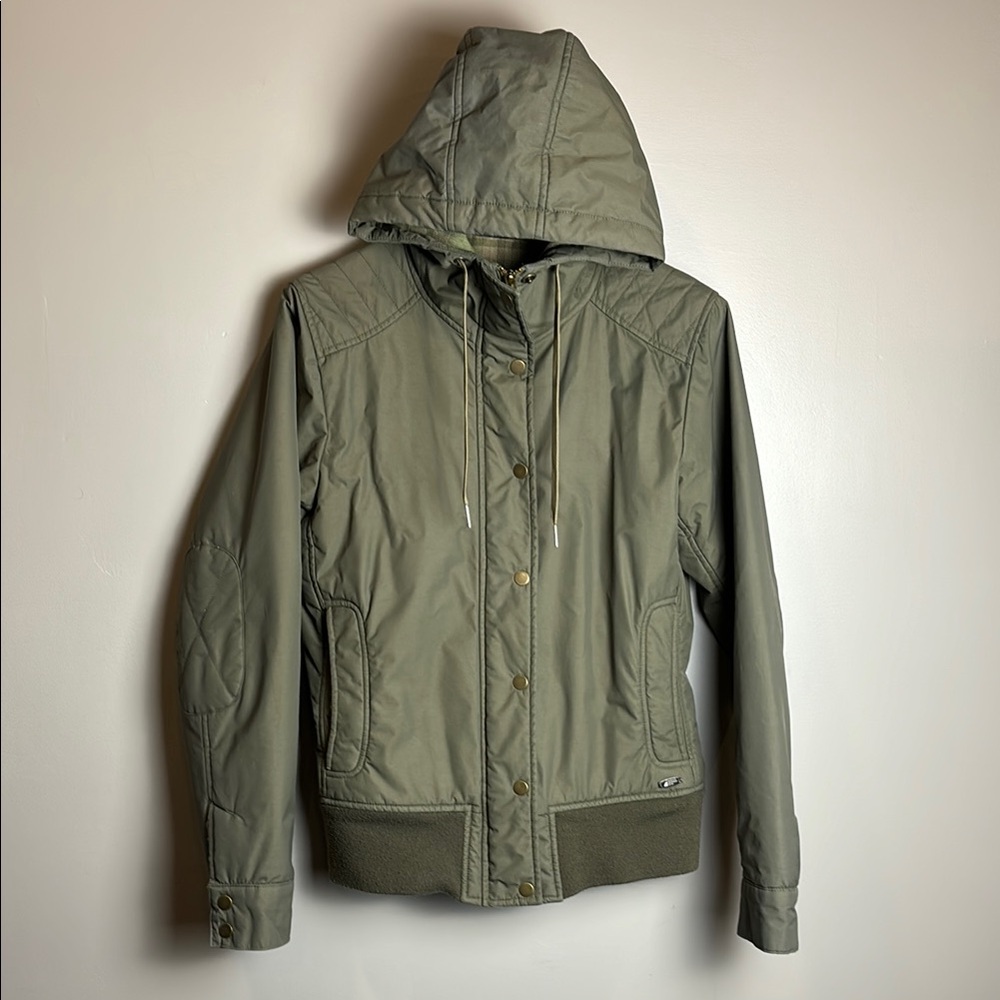 Olive Green Hooded Jacket MEC MEDIUM